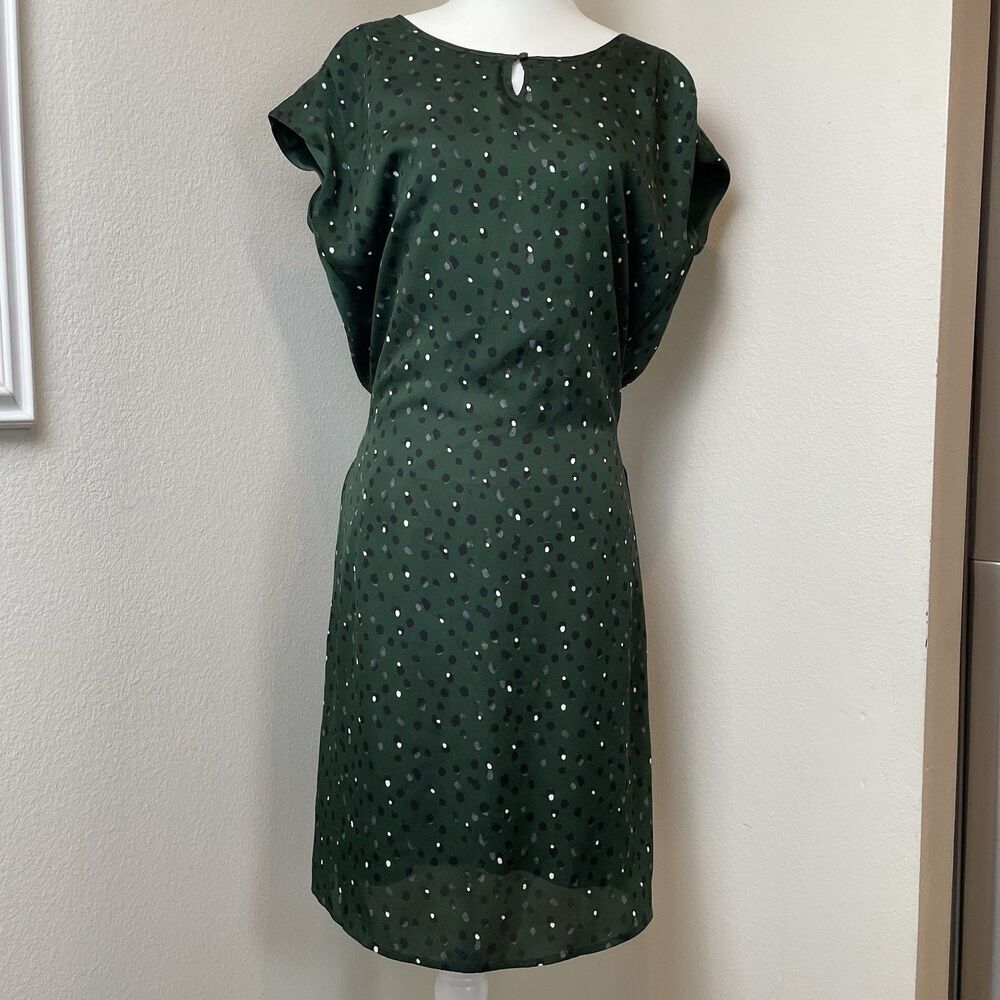 Esprit Mini Green Polka Dot Dress Career Teacher Y2K -4